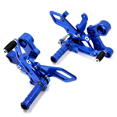 Синий Мотоцикл MT-09 FZ-09 ЧПУ Регулируемая Rearset подножка подножки для Yamaha MT09 FZ09 2013 - Цвет: Синий