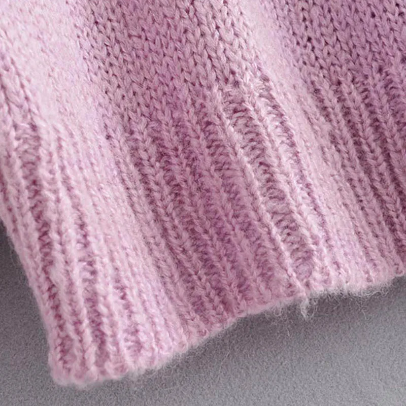 Sueter Mujer Invierno сладкий гофрированный Вязаный милый стильный женский свитер с длинными рукавами и круглым вырезом эластичные пуловеры женский свитер