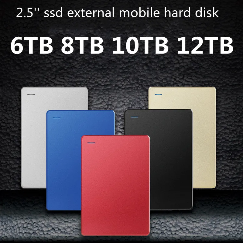 Портативный внешний жесткий диск HDD 2 5 дюйма 6 ТБ 8 10 12 для ноутбука и настольного
