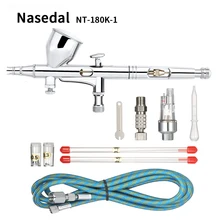 Гравитационная мини-Аэрограф Двойного действия, распылитель для ногтей, макияж, Аэрограф, набор краски для лица, тату-арт, инструмент для творчества 0,2 мм/0,3 мм/0,5 мм 9cc