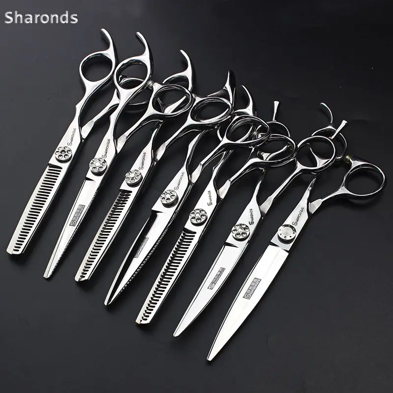 

Professional Barber Shop Scissors 6 Inch 7 Inch Warp Cutting Hairdresser Special Hairdressing Scissors Tool Full Set