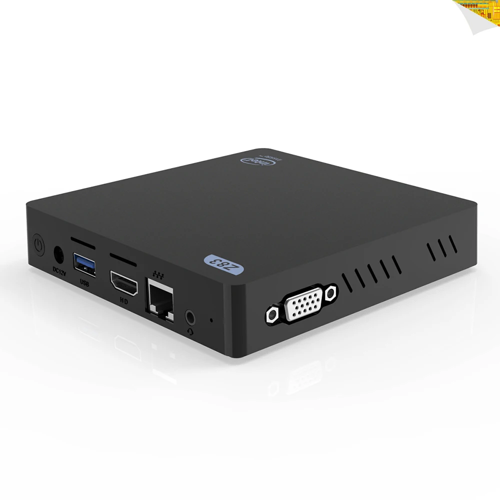 Z83V Мини ПК Windows10 Лицензия Intel Atom Z8350 4 ГБ/64 Гб HDMI VGA 2,4 г/5 г двойной wifi 1000 м LAN настольный мини-ПК NUC