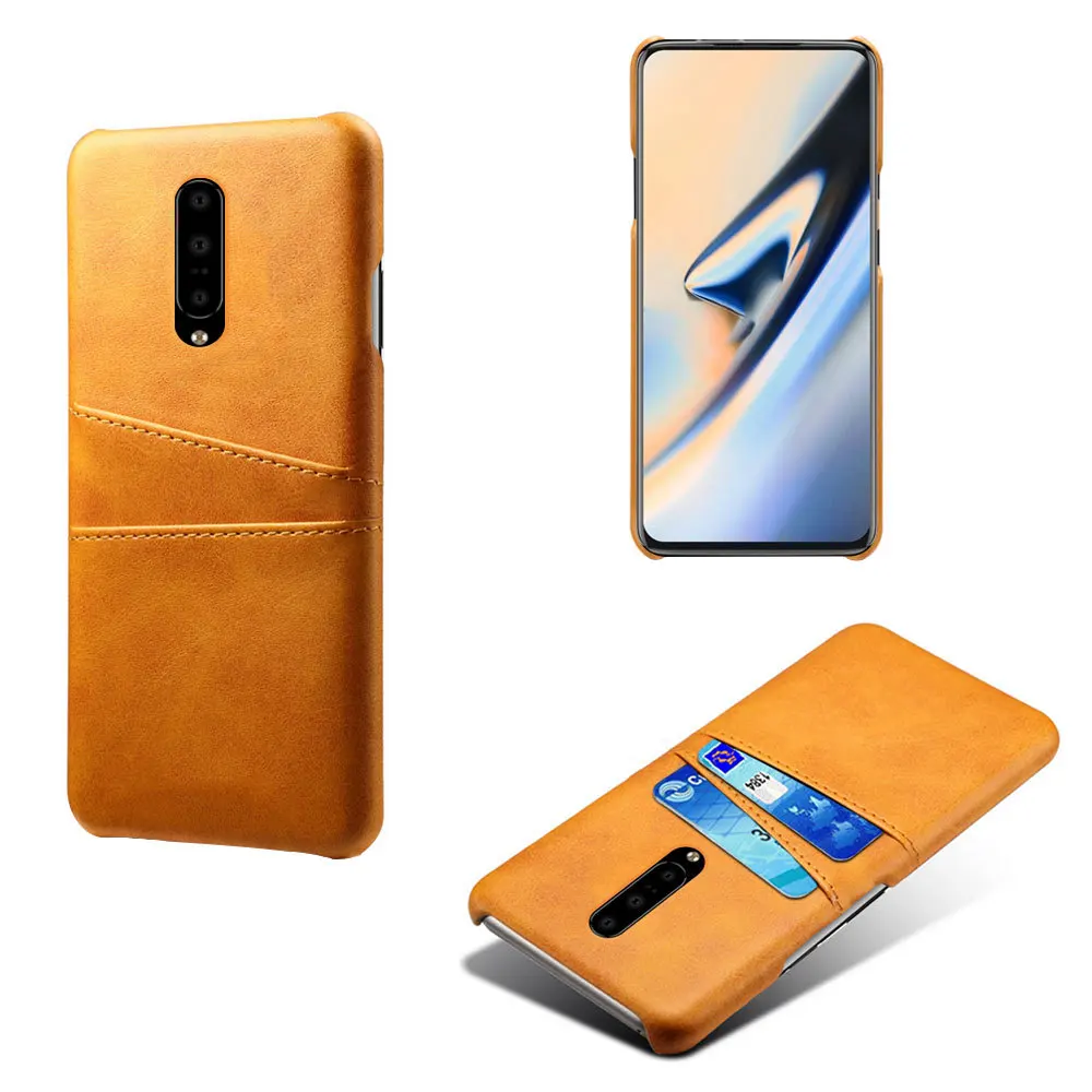 

Luxury Business Leather Wallet Card Holder Case For OnePlus 7 Pro Anti-Fall Back Cover Phone Case For OnePlus 6 6T