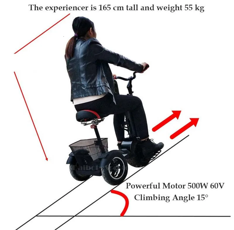 Daibot 3 Wheel Electric Scooter Self Balancing Scooters 10 Inch 500W 60V Portable Electric Unicycle Scooter For Adults           (10)