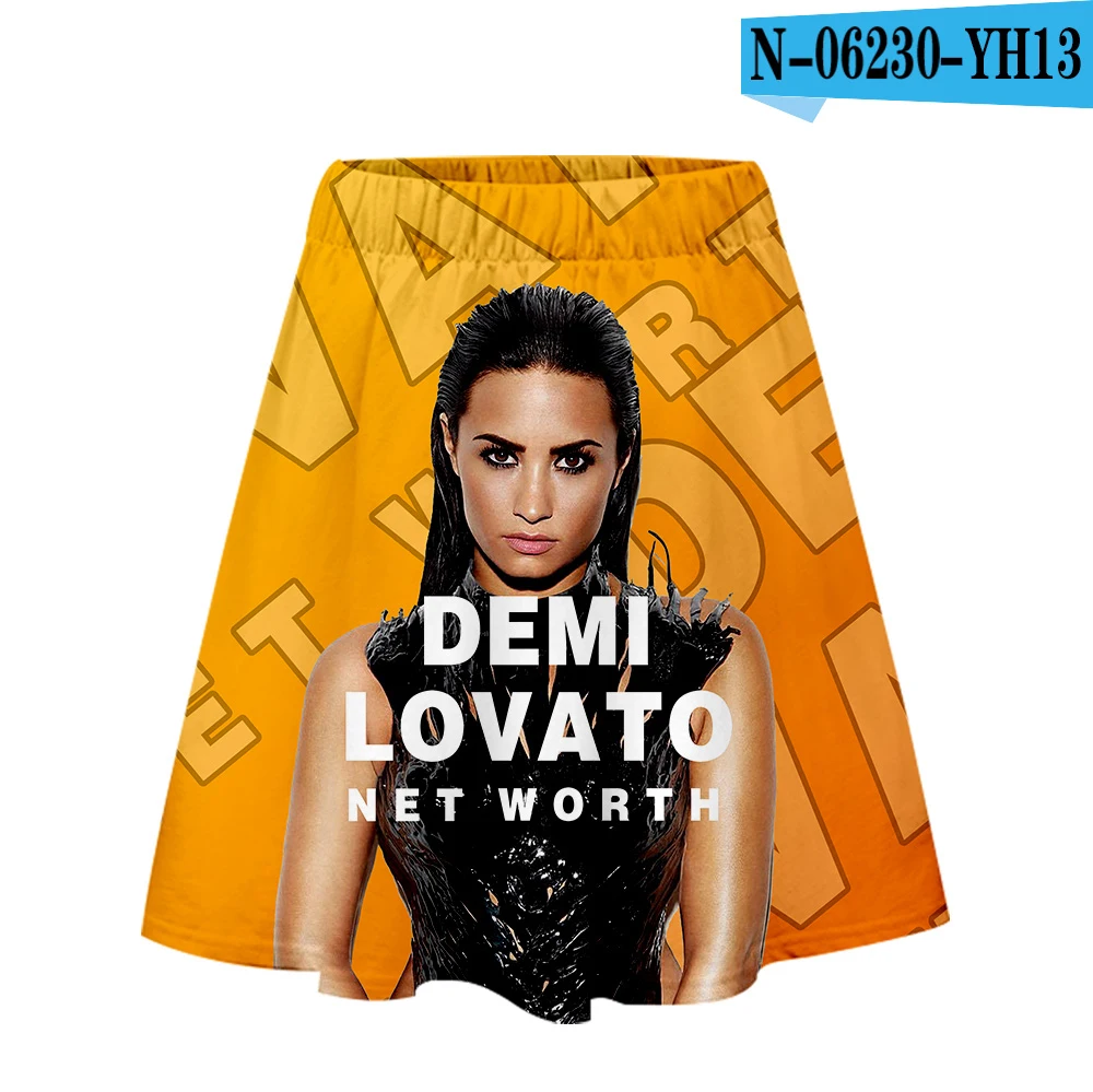 Demi Lovato Skirt Harajuku Casual New Style Harajuku Pop Skirts New Sexy Kpop Women Casual Hot Sale Fashion - Цвет: Армейский зеленый