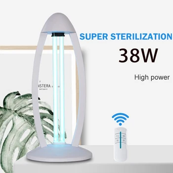 

Rechargeable UV Sterilizer 38W Lamp Air Purifier 220V Ultraviolet Ozone Germicidal Light For Home School Hotel Desktop Light