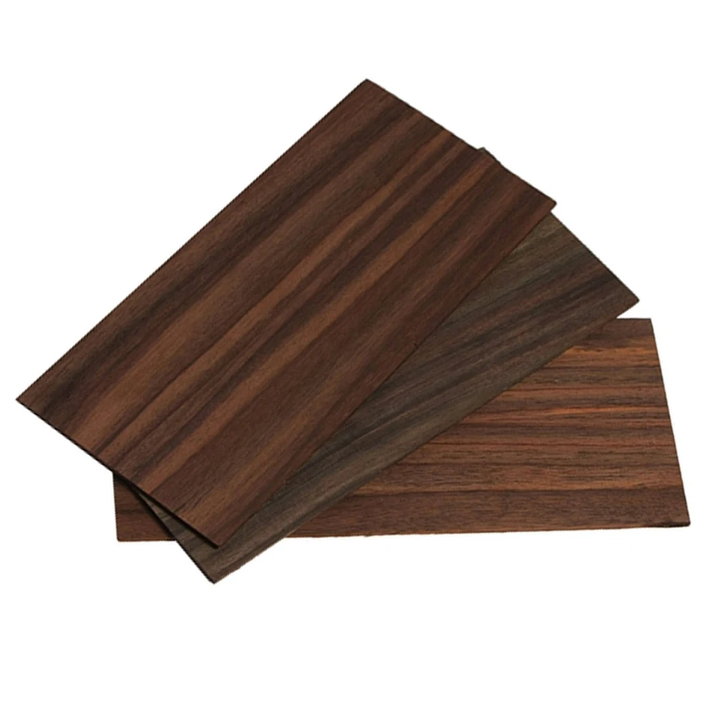 3x Rosewood Veneer Headplate for Acoustic Classic Guitar Head Making Luthier