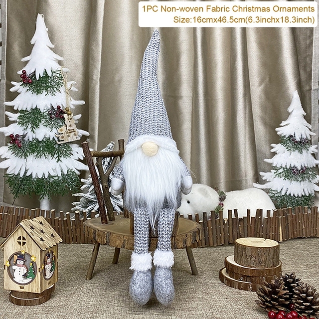 Christmas Gnomes Elf Doll Christmas Decor For Home Table 2021 Christmas Ornament Xmas Gifts Natal Navidad New Year 2022