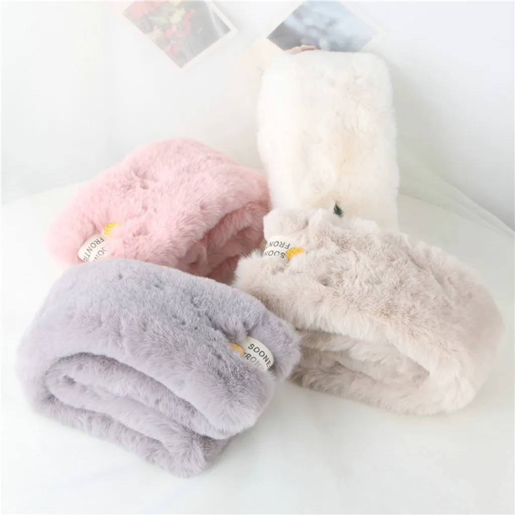 New Arrived Winter Accesorios Mujer Fashion Children Scarf Pure Color Thickening Keep Warm Foulard Windbreak Scarf Echarpe#C11
