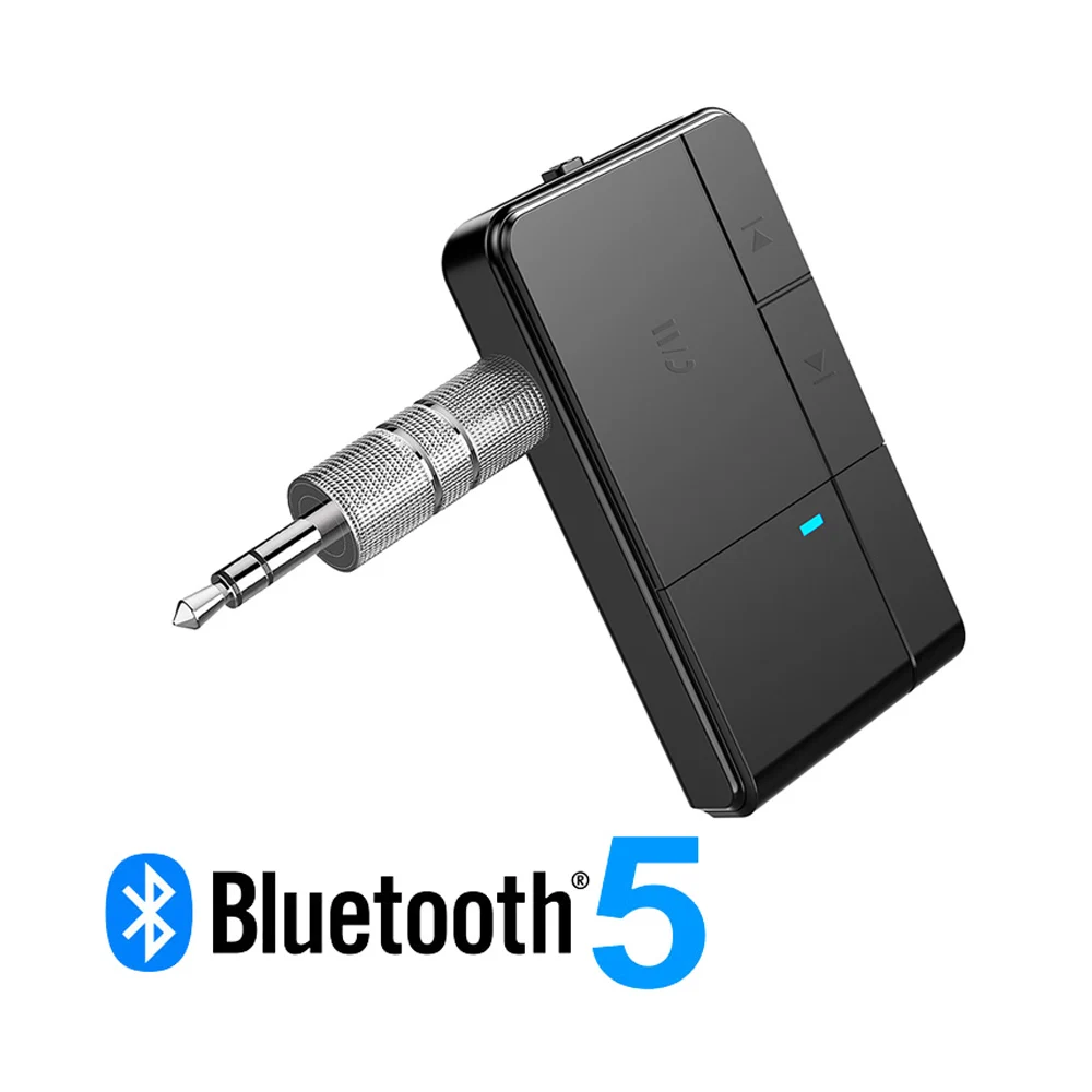 J20 Bluetooth приемник 5,0 адаптер аудио приемники с микрофоном Поддержка для громкой связи 3,5 мм Aux для автомобиля для динамика