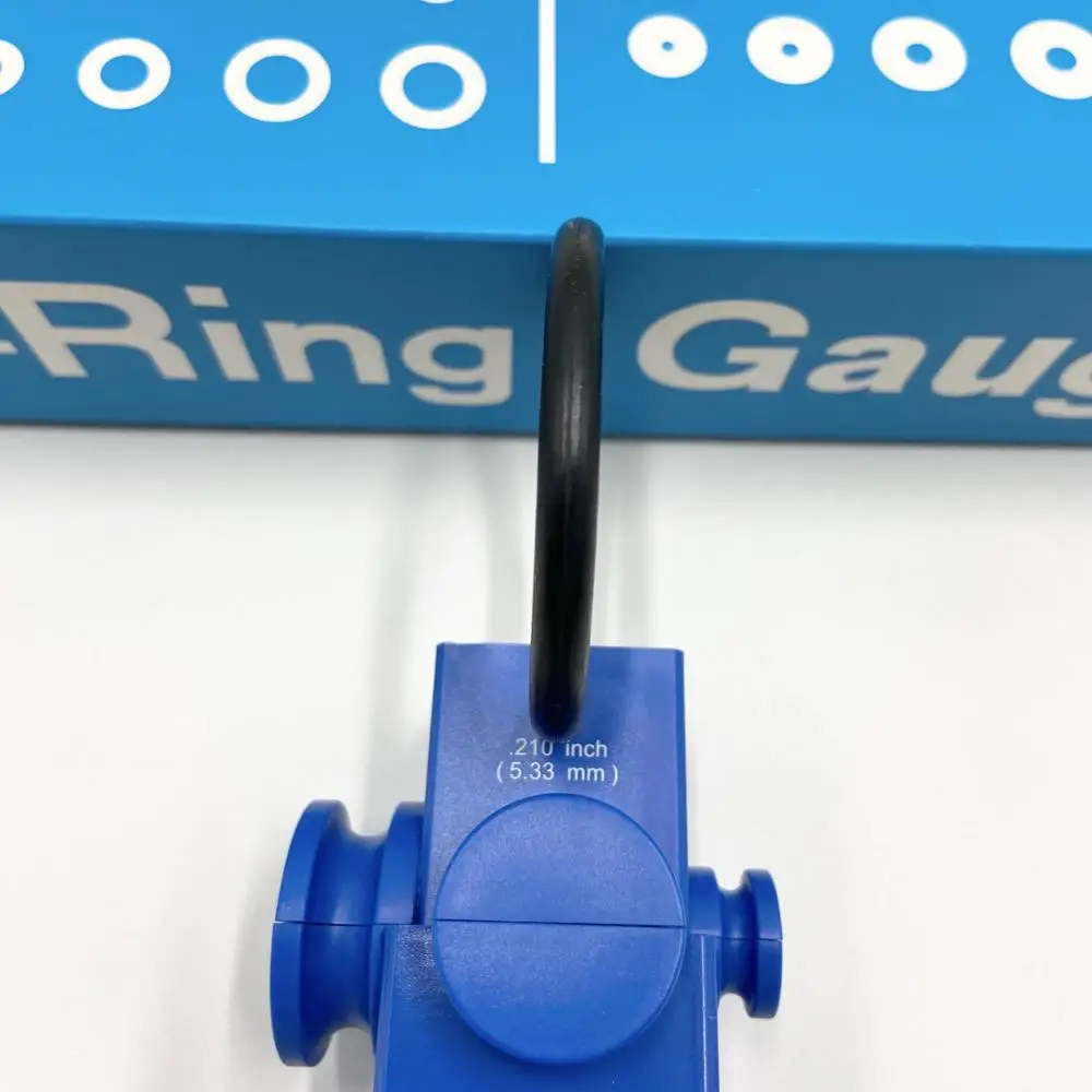 O-ring Gauge Slide Type National Sizing Measure Plastic Blue ORing Gauge For AS568 & BS 1806 Range