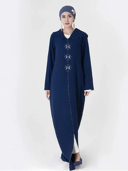 

Kaftan Dubai Abaya Turkish Hijab Muslim Dress Women Abayas Caftan Saudi Niqab Islamic Clothing Robe Jellaba Femme Musulman Qatar