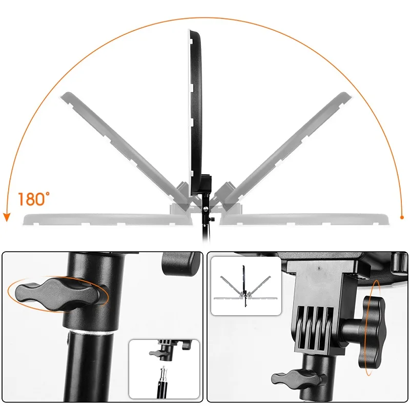 Светодиодный кольцо свет 12 дюймов затемнения 5500 K круговой свет с Штатив для Студия кольцо лампа фотографии YouTube фото макияжа ringlight