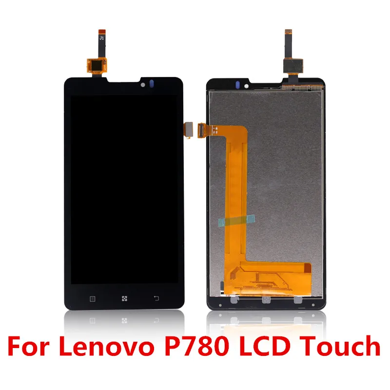 Для lenovo P780 ЖК-дисплей панель с сенсорным экраном дигитайзер панель модуль полная сборка с рамкой для lenovo P780 дисплей