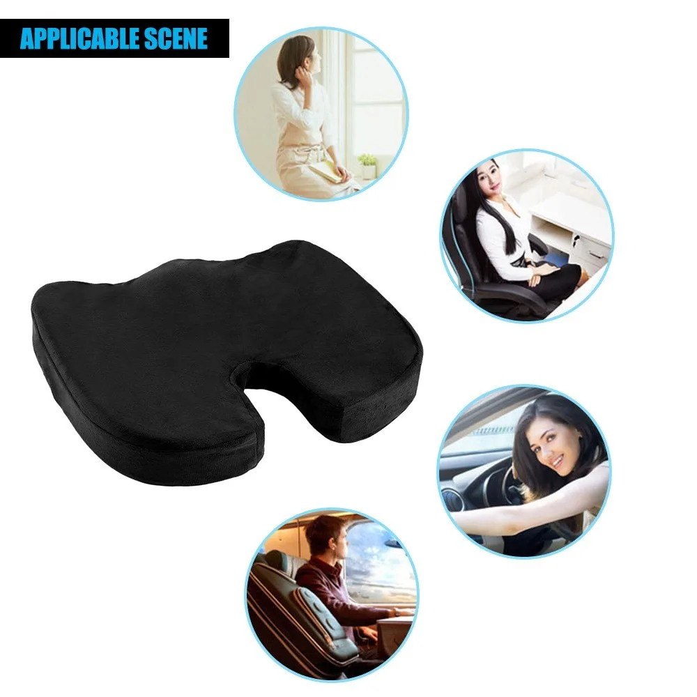 Memory Foam Gel Cushion Coccyx Orthopedic Pillow Chair Car Seat Cushion