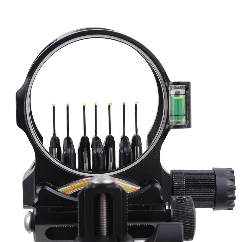 

Archery Compound Bow Sight Adjustable Micro Optical Fiber 7 Pin .019 Fiber