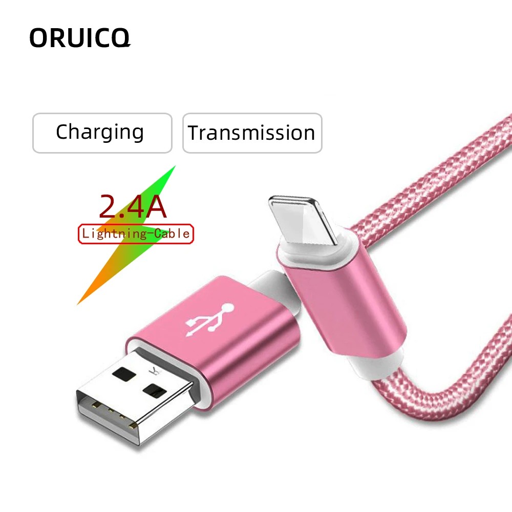 Нейлоновый USB-кабель для iPhone зарядный кабель 11 12 13 pro max Xs Xr X SE 8 7 6 plus 6s ipad типа c Xiaomi
