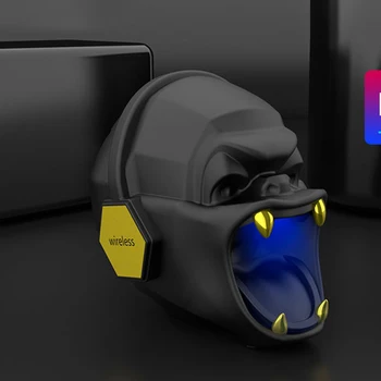 

Skull Wireless Bluetooth Speaker TWS connection Bass Stereo Sound Breathing lamp FM Audio Music Player Support TF Card