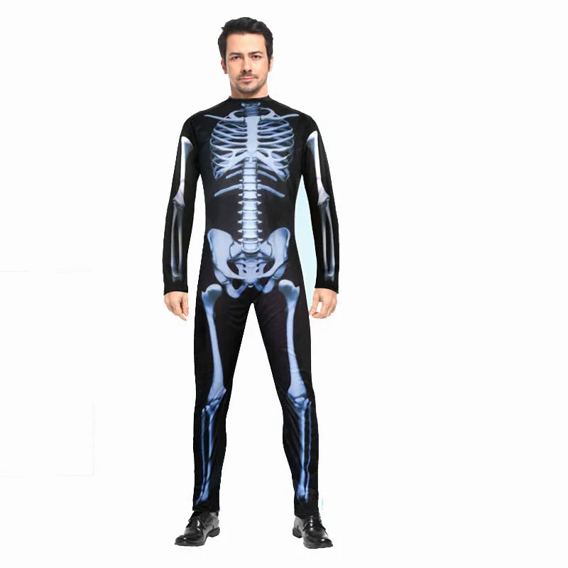 Halloween Carnival Party Costume Family Scary Demon Devil Skull Skeleton ghost Costumes leotard for Men Women Kids Boy Girl