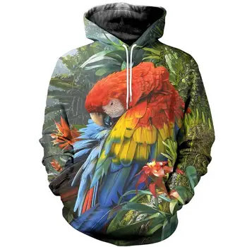 

Parrot T Shirt Men Flower Tshirt Hip Hop Tee brid 3d Print T-shirt Cool Men women Clothing Casual Tops sweatshirt shirt THS004
