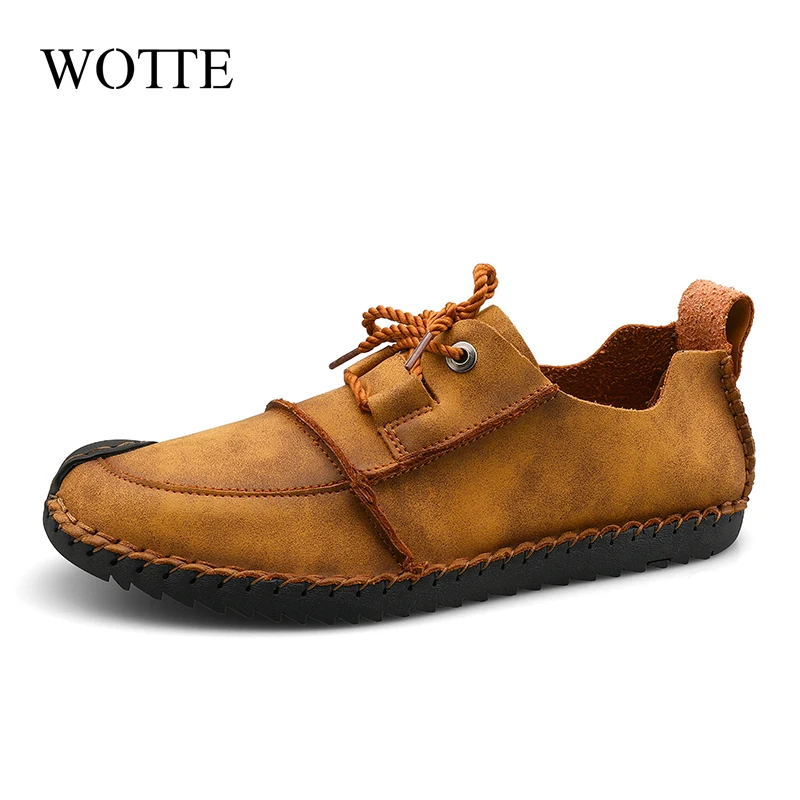 Кожаные мужские повседневные туфли роскошные Брендовые лоферы на плоской