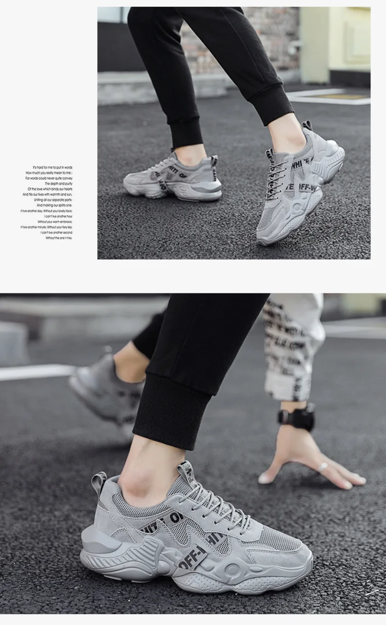 New Style Summer Men's Shoes Sub-Versatile Korean-style Network Shoes Men Sports Casual Trendy Shoes Street Snap Thick Bott