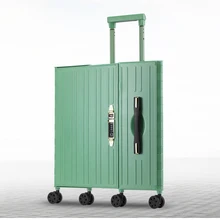 Складной 2" дюймовый Дорожный чемодан на колесиках, алюминиевый чемодан на колесиках