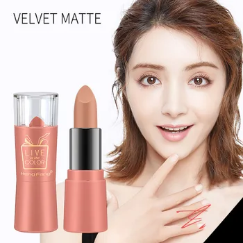 

NEW Matte Lipstick Waterproof Lips Makeup Women Cute RED Tube Mouth Red Brick Red Aunt Lipstick Is Not Easy Sweet Velvet Y902