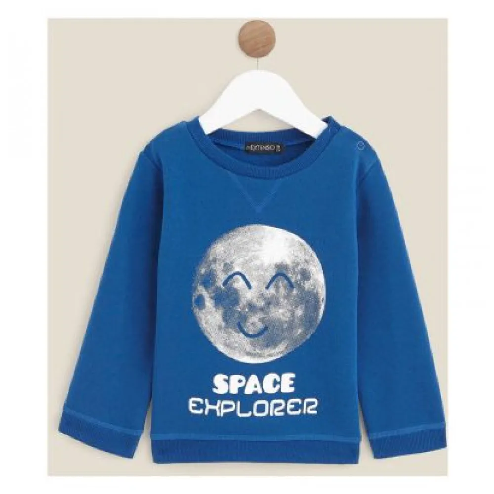 Джемпер синий «Space explorer» In Extenso