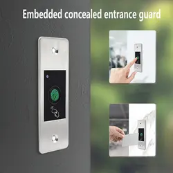 Controlador de acceso biométrico para uso en exteriores, dispositivo de Metal resistente al agua IP66, con huella dactilar integrada, tarjeta RFID independiente, Control de acceso para puerta