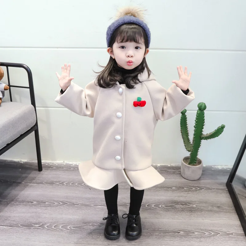 Осенне-зимняя детская однотонная куртка с капюшоном и бантом; детская куртка-кардиган