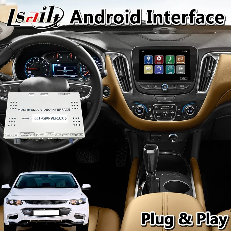 Lsailt Android автомобильный GPS-Навигационный интерфейс для Chevrolet Malibu 2014-2018 года с
