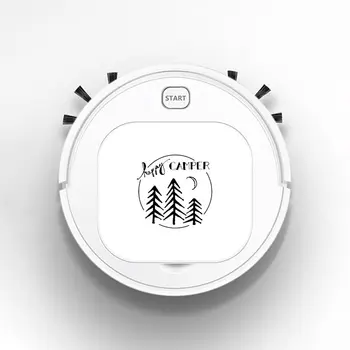 

Smart Robot Vacuum Cleaner Rechargeable USB Auto Sweeping Mop Clean Robot Sweeping Cleaner Personalized Art Happy Camper