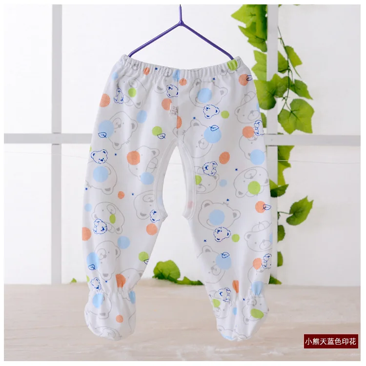 New Style Cotton And Wool Even Pants Men And Women BABY'S Unlined Pants Spring And Autumn Cotton Pants Combed Cotton Infant