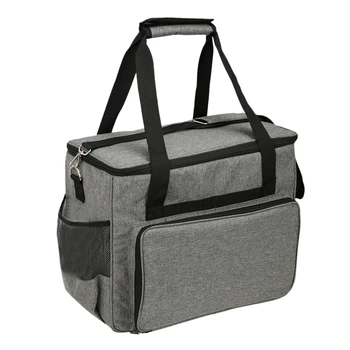 

Sewing Machine Storage Organizer Sewing Machine Bag Travel Tote Bag for Most Standard Sewing Machines and Accessories Gray