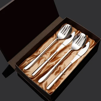 

Tableware Stainless Steel Steak Knife And Fork Set Table Spoon Table-knife Cutting Tool Dinner Fork Soup Spoon Romantic
