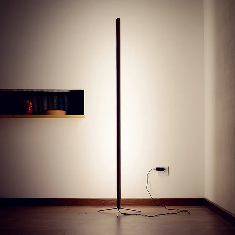 

New Classical Led Floor Lamp Nordic Simplicity Wood Floor Lights AC90-260V Light luxury standing light for Bedroom Living Room
