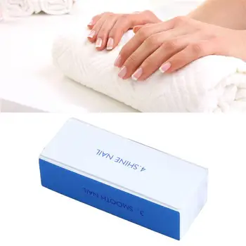 

10pcs Blue White Sponge Nail Buffers File For UV Gel Nail File Buffer Block Washable Polish Pedicure Sanding Nail Art Tool