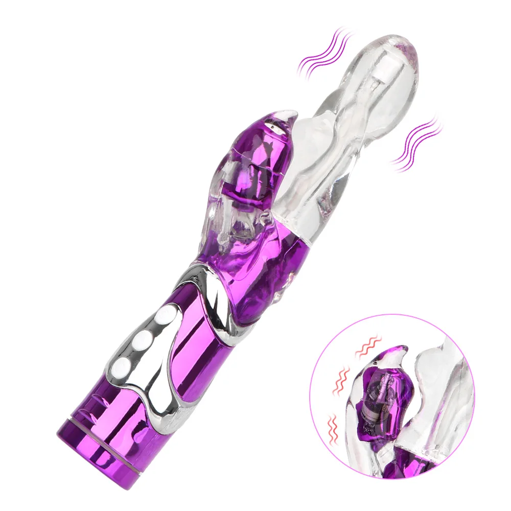 8 Speeds Klitoris Massager Vibrerande Dildo Vuxenprodukter Silikon G Spot Rabbit Vibrator Masturbat_voghion.com