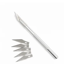 

7pcs Blades Wood Carving Tools Fruit Food Craft Sculpture Engraving Knife Woodworking Tool DIY Pen Cutter Non-Slip Shank