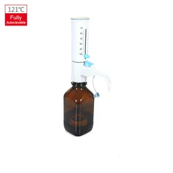 Distributeur bouteille Pro de laboratoire, quantitatif et réglable, entièrement Autoclavable, de 0.5 à 100mL 