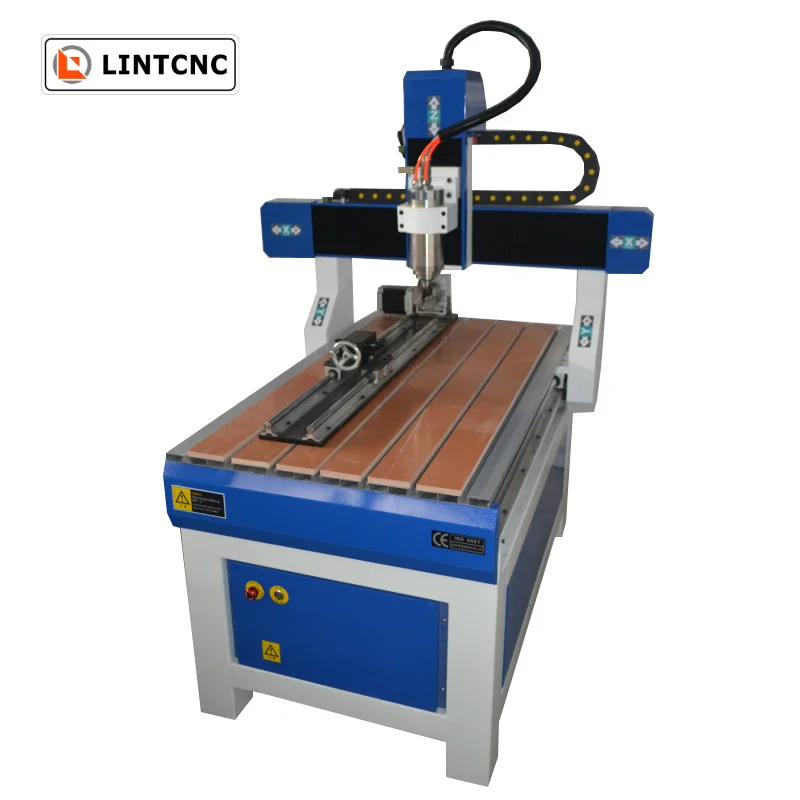 LINTCNC 6060 1212 1325 3D гравировальный станок фрезерный с ЧПУ 4 оси резки оргстекла из