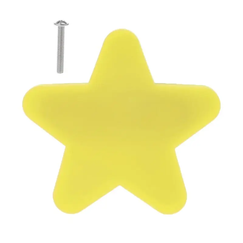 

2019 Children Anti-collision Handle Creative Door Wardrobe Drawer Furniture Handles Cartoon Star Moon Cloud Shape