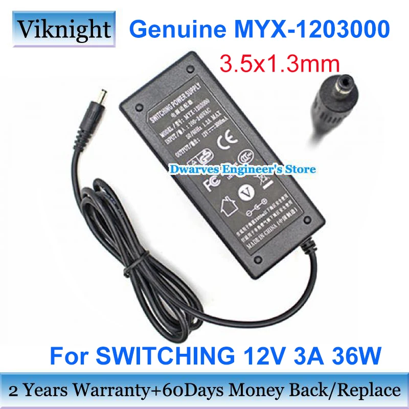 

Genuine MYX-1203000 12V 3A 36W AC Adapter Power Supply For SWITCHING Laptop Charger 3.5x1.3mm