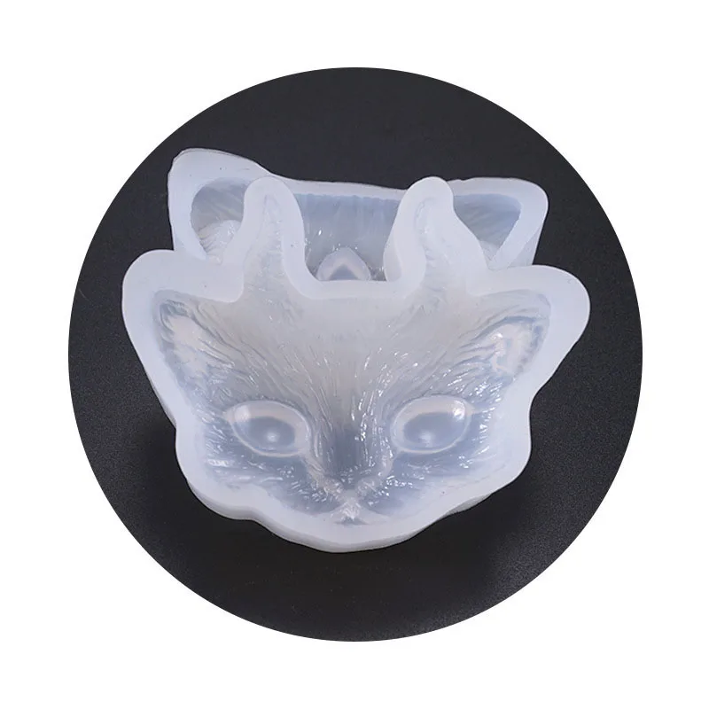 Зеркало, кристалл эпоксидный клей плесень DIY Ювелирные изделия демон три глаза кошка голова силиконовая форма