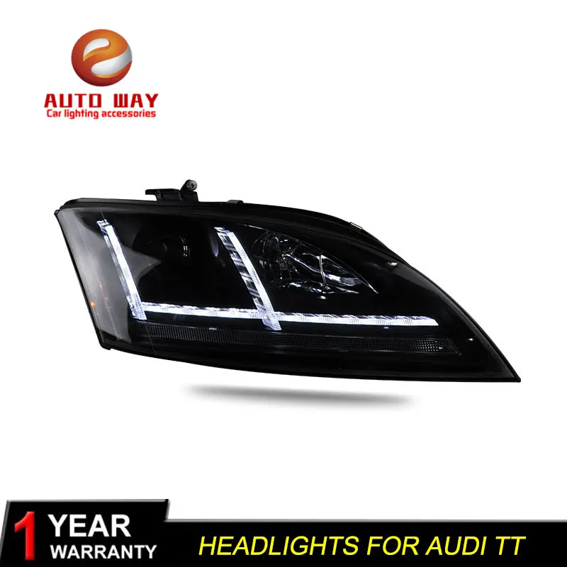 Автомобильный Стайлинг чехол для передней фары Audi TT передние 2006 2014 светодиодный
