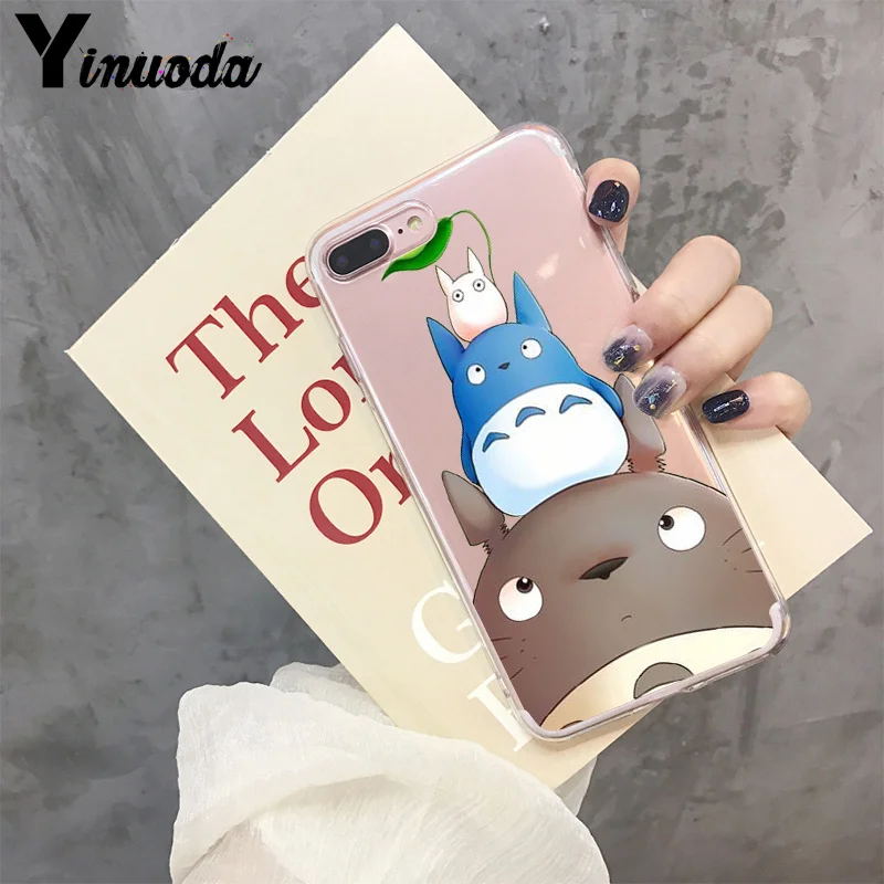 Yinuoda Тоторо Diy Роскошный Высококачественный протектор для телефона чехол для iPhone 8 7 6 6S Plus X XS max 10 5 5S SE XR Coque Shell - Цвет: 3