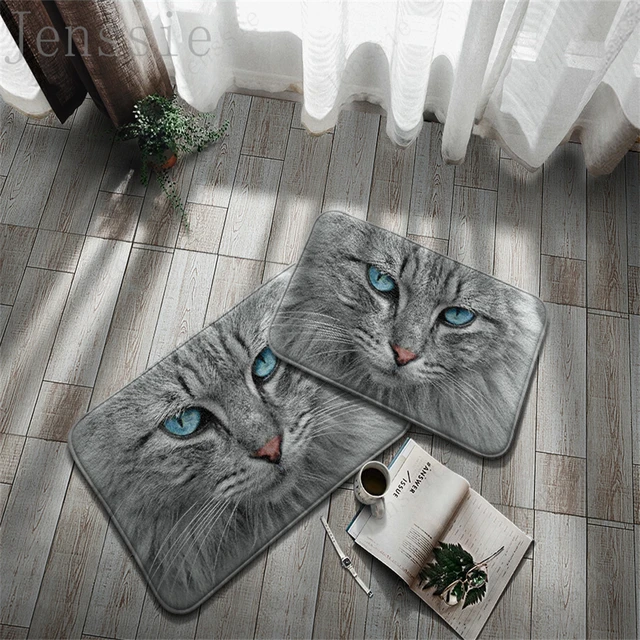 Anti-Skit Doormats Animals Soft Carpet Cat Pet 3D Printing Cute Floor Mat For Home Entrance Porch Kitchen Bedroom Decoration Rug 16