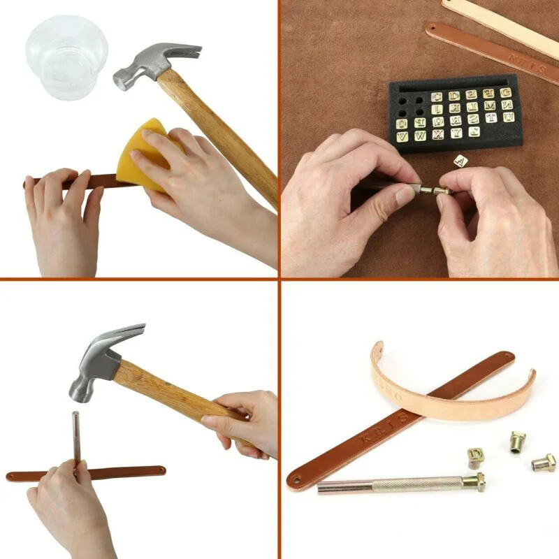 26 шт. кожаные инструменты ручной работы DIY штамповка из кожи и стали с буквами