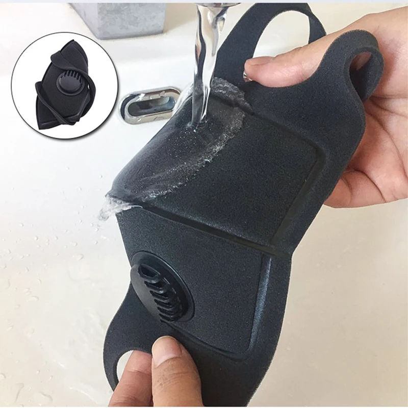 

Dust Mask PM2.5 Anti-Fog Masks Activated Breathable Carbon Anti-Dust Face Mask With Air Valve KN95 Protection Washable